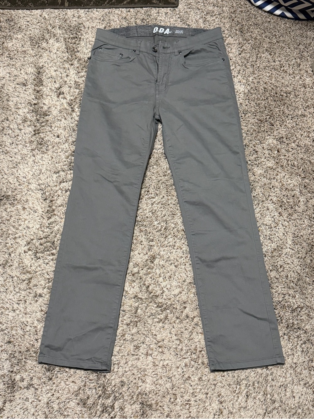 ODA One Day Away Gray Stretch Sateen 5-Pocket Pants – 30x30